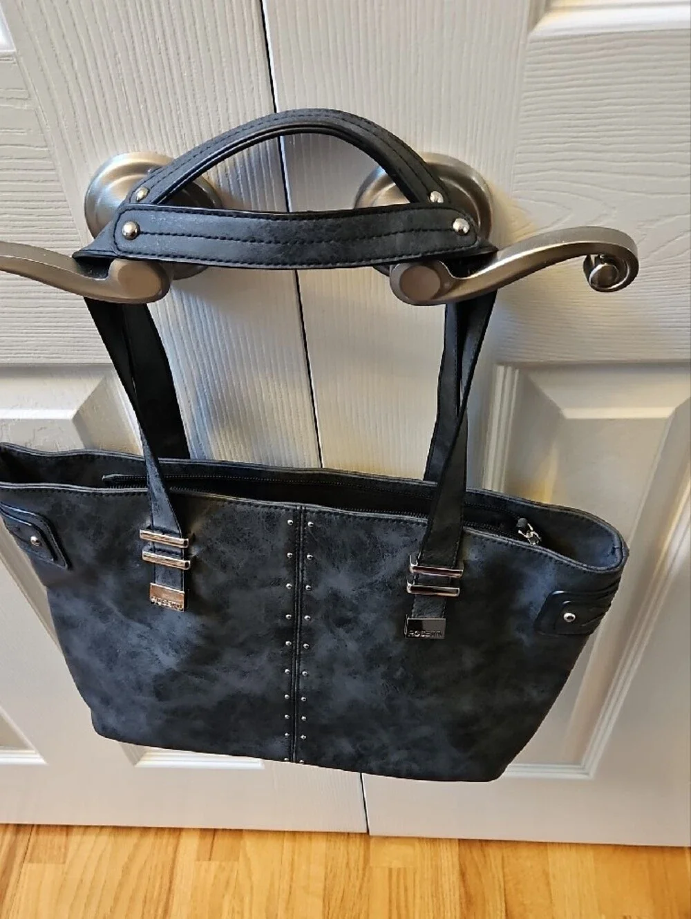 ROSETTI DARK GRAY Women's Tote Bag with Stud Detail